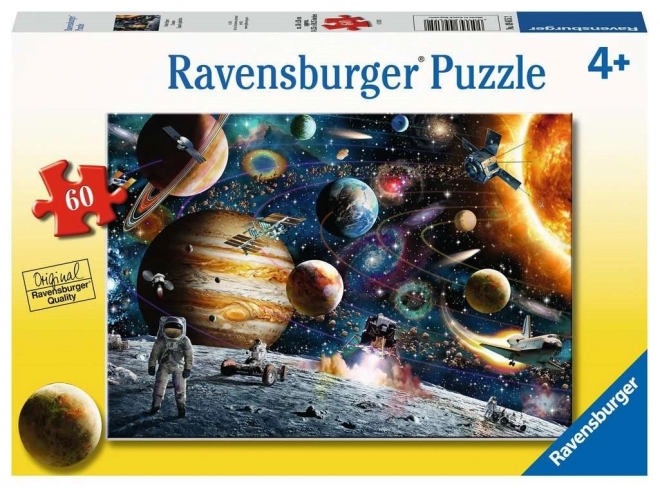 Puzzle Astronauta w kosmosie 60 elementów