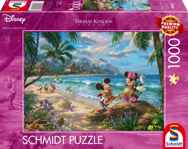 Puzzle Minnie i Mickey na Hawajach 1000 elementów