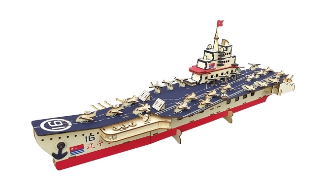 Drewniane 3D puzzle Lotniskowiec