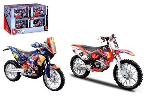 Bburago Red Bull Factory KTM Racing motocykl 1:18, różne rodzaje