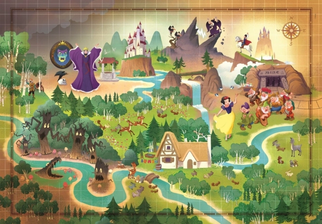 Puzzle 1000 kawałków - Śnieżka Story Maps od Clementoni