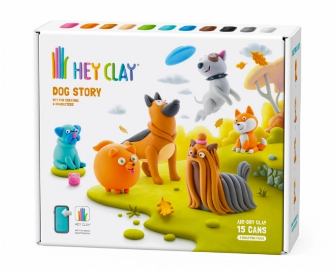 Hey Clay: Historia psów - zestaw mas plastycznych