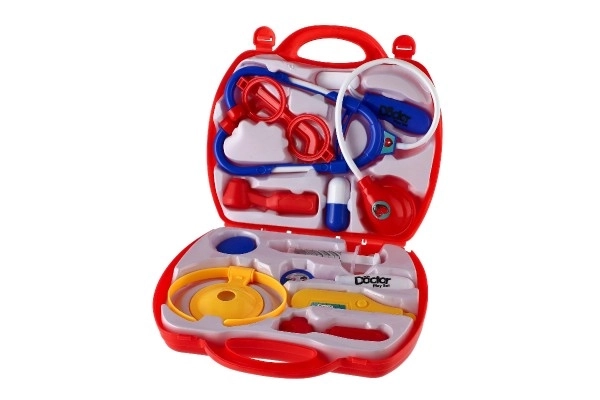 Zestaw lekarza plastikowy w plastikowej walizce w opakowaniu 23x40x4cm