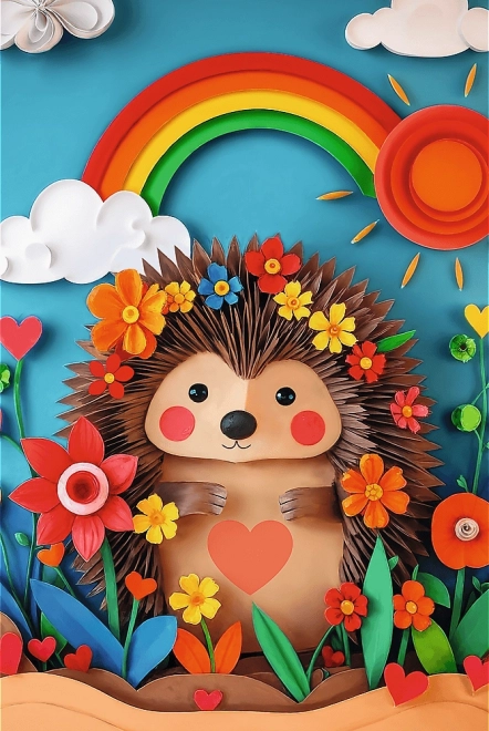 TREFL Puzzle Paper Art: Mały jeżyk 160 elementów