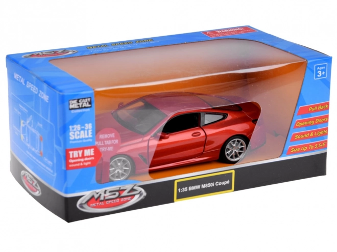 Metalowy model samochodu BMW M850i Coupe