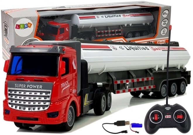 Cysterna na gaz zdalnie sterowana 1:48 biała
