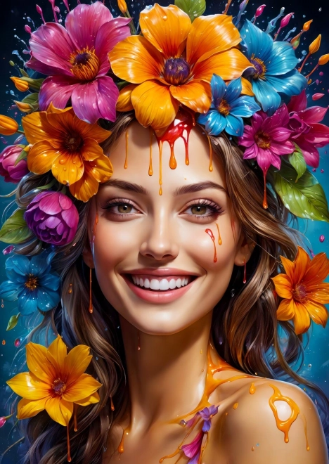 ENJOY puzzle kwiatowa dziewczyna 1000 elementów
