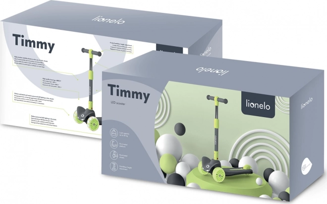 Dziecięca hulajnoga Lionelo Timmy zielona