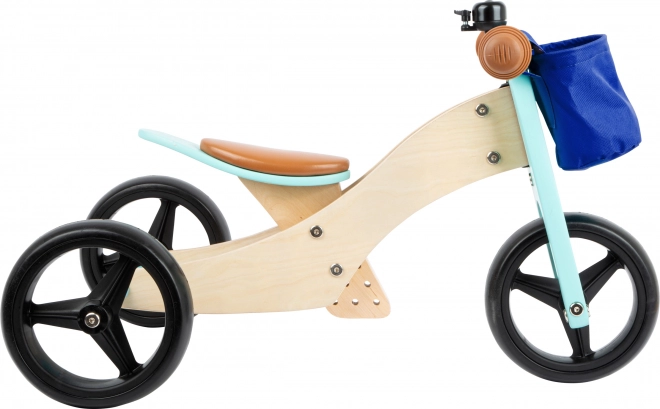 Small Foot Drewniane odpychadło Trike 2w1 turkusowe