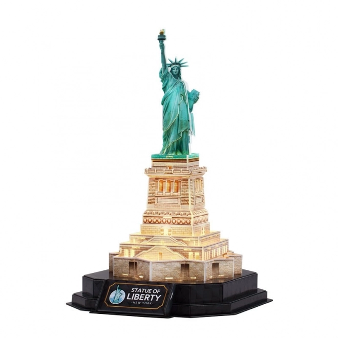3D LED układanka Statua Wolności (nocna wersja)