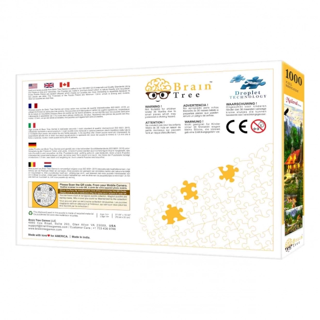 Puzzle Brain Tree - Drewniana Chata 1000 części