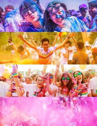 Kolorowy proszek Holi - 10 x 100 g