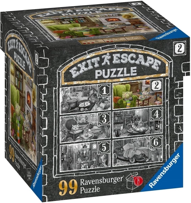 Ravensburger gra ucieczki EXIT puzzle Nawiedzony Dwór: W salonie 99 elementów