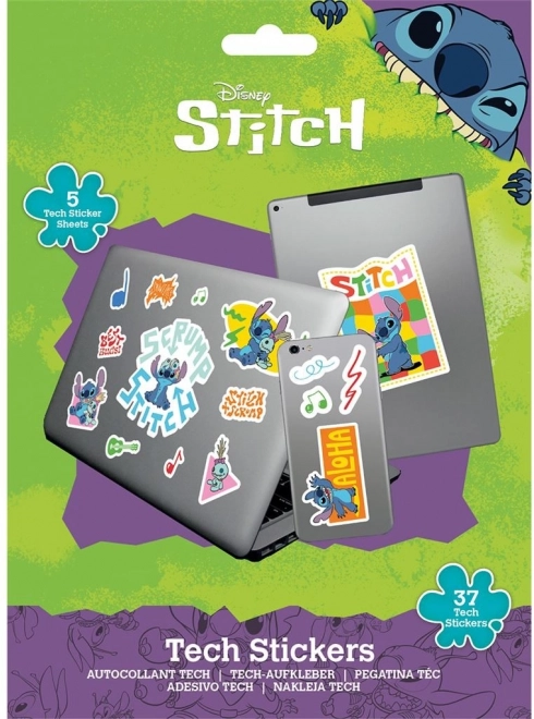 techniczne naklejki Lilo & Stitch
