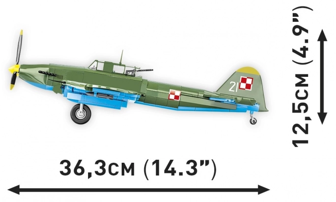 Historyczna kolekcja WWI IL-2M3 Shturmovik 625 klocków