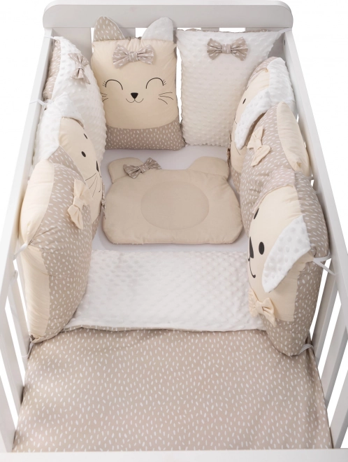 Zestaw do łóżeczka Sleep Guardian 12-częściowy beżowy