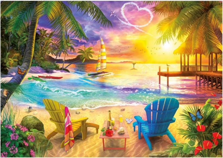 Educa Puzzle Plaża zakochanych 1000 elementów