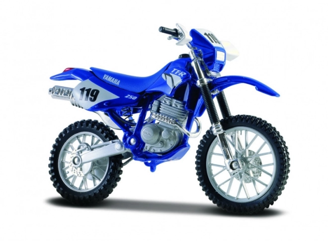 Metalowy model motocykla Yamaha TT-R 250 1/18 ze stojakiem