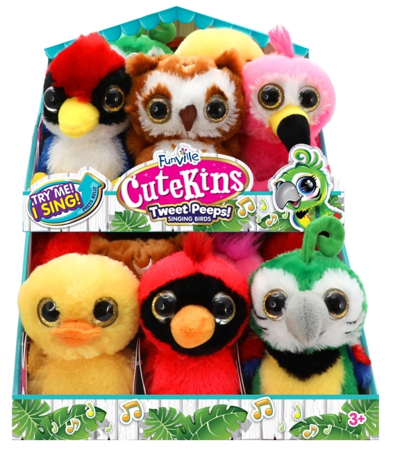 Uroczy pluszowy ptaszek Cutekins z dźwiękami