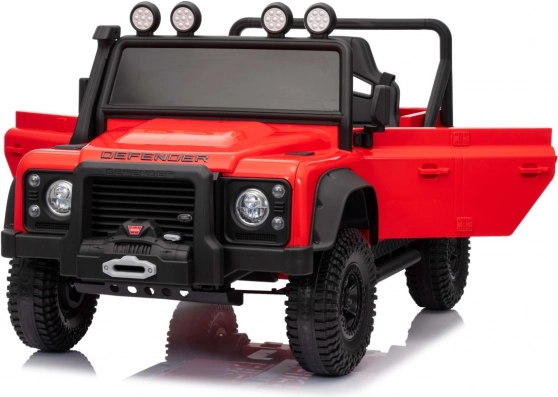 Dziecięcy elektryczny samochodzik LAND ROVER Defender 110 SVX Concept – Czerwony