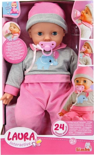 Interaktywna lalka Laura 40 cm