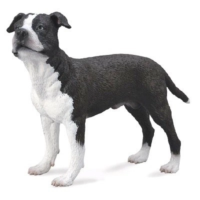 Figurka amerykańskiego staffordshire teriera
