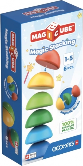 Geomag Magicube Stacking – magnetyczne półkule, 6 elementów