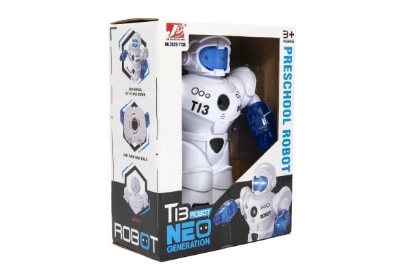 Jeżdżący mówiący robot ze światłem i dźwiękiem w pudełku