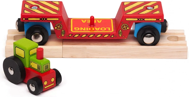 Podwójna zabawa: traktor i transport na wagoniku