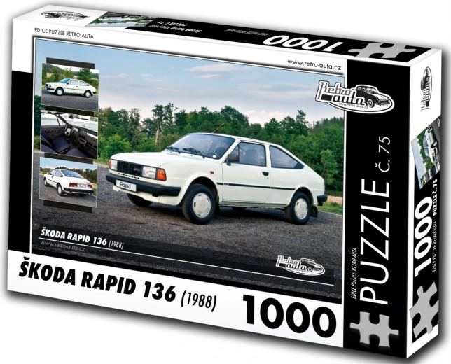 Puzzle RETRO-AUTA Škoda Rapid 136 (1988) – 1000 elementów