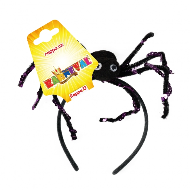 Opaska halloween z czarnym pająkiem