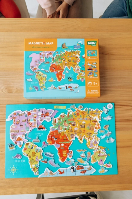 Magnetyczna gra Mapa świata