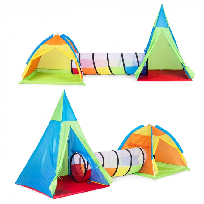 Dziecięcy plac zabaw namiotowy 3 w 1 igloo tipi tunel IPLAY