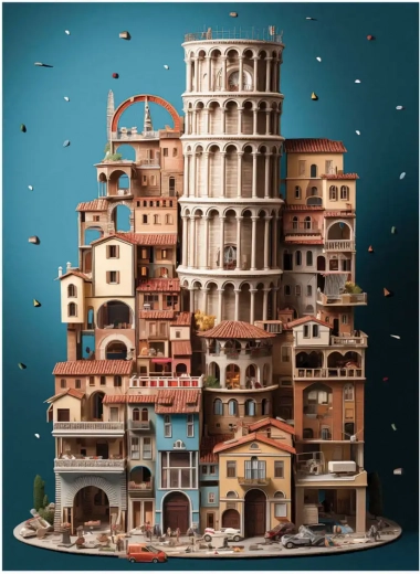 Puzzle Pisa 1000 elementów ANATOLIAN