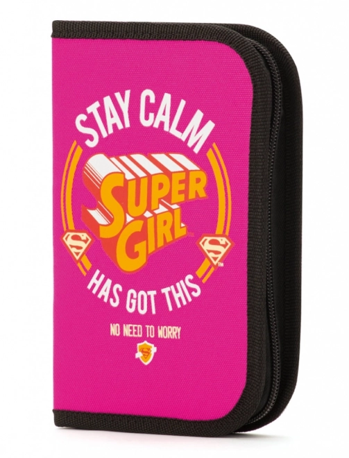 Szkolny piórnik Supergirl – STAY CALM