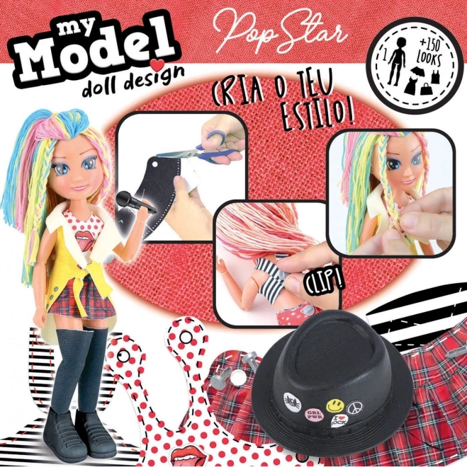 EDUCA Kreatywny Zestaw My Model Doll Design: Gwiazda Pop