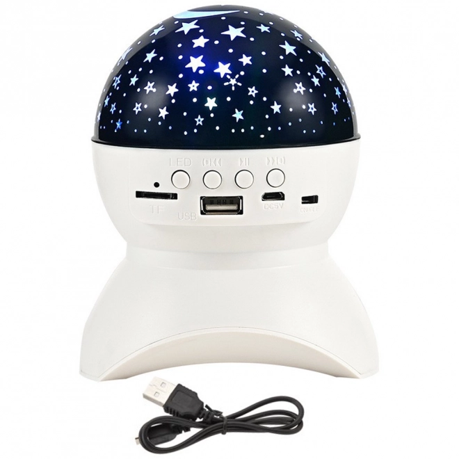 Nocny projektor LED z głośnikiem i Bluetooth
