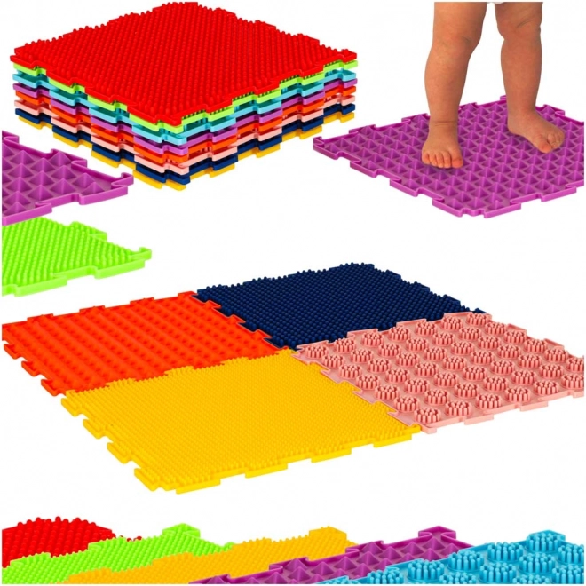 Mata ortopedyczna sensoryczna puzzle do masażu stóp