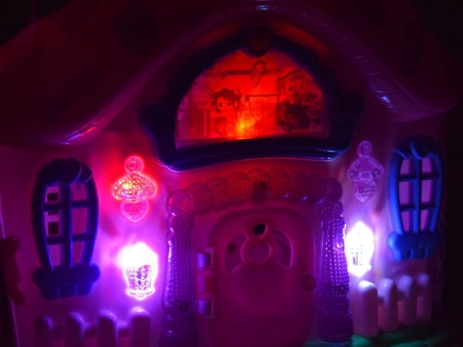 Magiczny składany domek z meblami