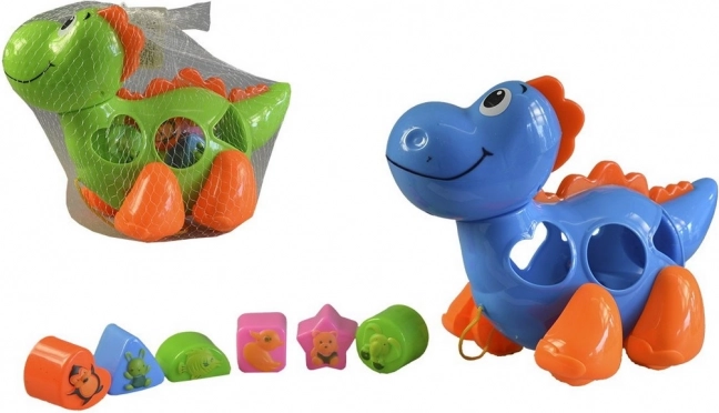Dinozaur z klockami 27 cm
