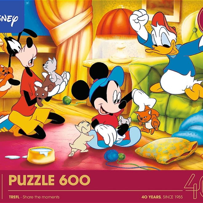 Trefl Puzzle Disney: Myszka Miki i przyjaciele 600 elementów