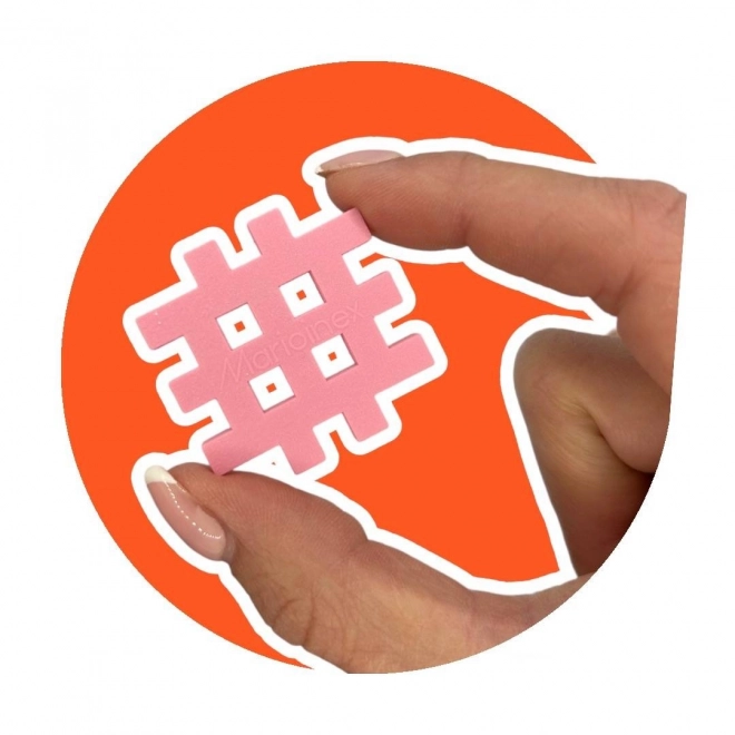 Konstrukcyjne klocki Waffle mini pastel 500 sztuk
