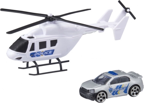 TEAMSTERZ helikopter i autko – zestaw pojazdów ratunkowych
