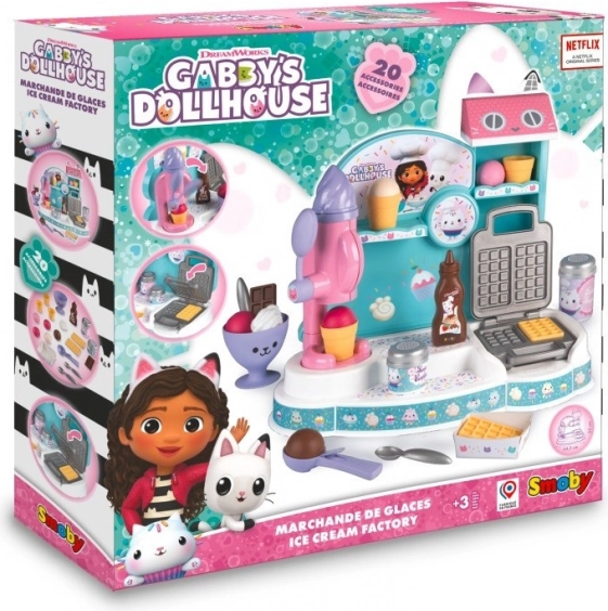 zestaw kuchenny GABBY'S DOLLHOUSE lodziarnia