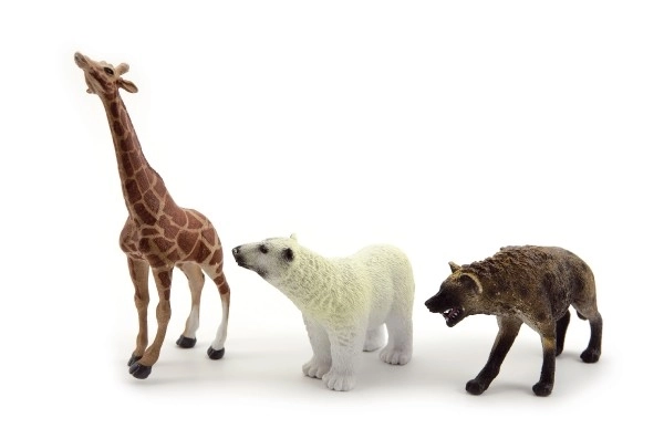 Zwierzątka safari ZOO plastik 10cm mix gatunków - 1 szt.