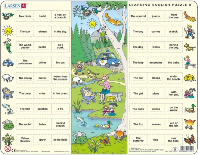 Larsen puzzle Angielski: Przy lesie 54 elementy