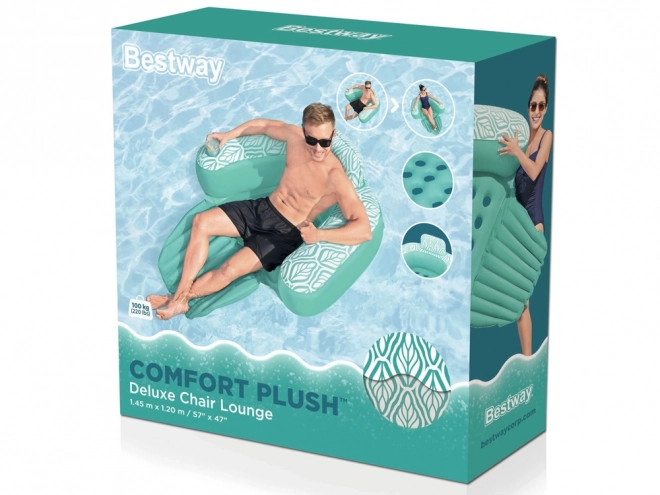 Luksusowe dmuchane krzesło Bestway na wodę Deluxe Comfort