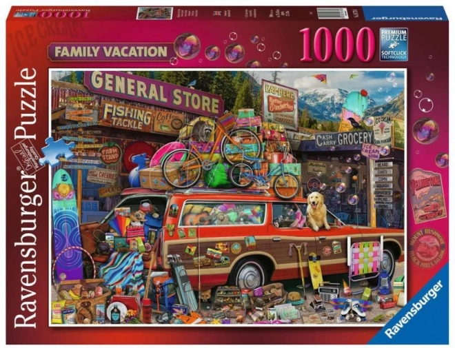 Puzzle 2D 1000 elementów Rodzinne wakacje