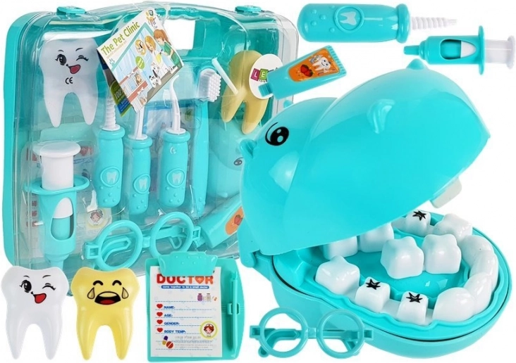 Zestaw małego dentysty Hipopotam Dziennik dentysty