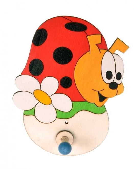 DoDo Drewniany 1 wieszak biedronka